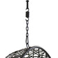 38" Yellow Steel Outdoor Egg Chair