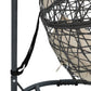 42" Beige Steel Outdoor Egg Chair