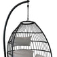 46" Gray Steel Outdoor Egg Chair