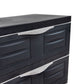 23" Charcoal Heavy Duty Plastic Cabinet With Three Drawers