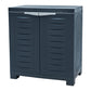 26" Dark Gray Heavy Duty Plastic Two Door Utility Cabinet
