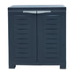 26" Dark Gray Heavy Duty Plastic Two Door Utility Cabinet