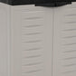 26" Gray And Black Heavy Duty Plastic Two Door Utility Cabinet