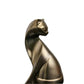 6" Bronze Resin Cat Hand Painted Figurine
