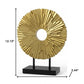 12" Gold Resin Sunflower Hand Painted Tabletop Sculpture