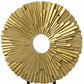 12" Gold Resin Sunflower Hand Painted Tabletop Sculpture