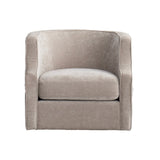 32" Beige Fabric Upholstered Arm Chair