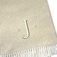55" X 70" Linen And White Herringbone Cotton Blend S Initial Throw Blanket with Tassels And Embroidery