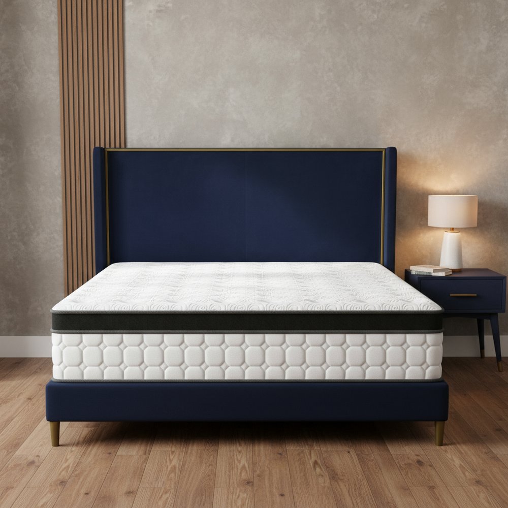 12" Hybrid Pocket Coil Gel Memory Foam Twin Mattress