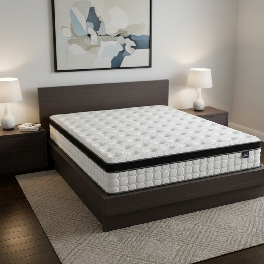 12" Hybrid Pocket Coil Gel Memory Foam Twin Mattress