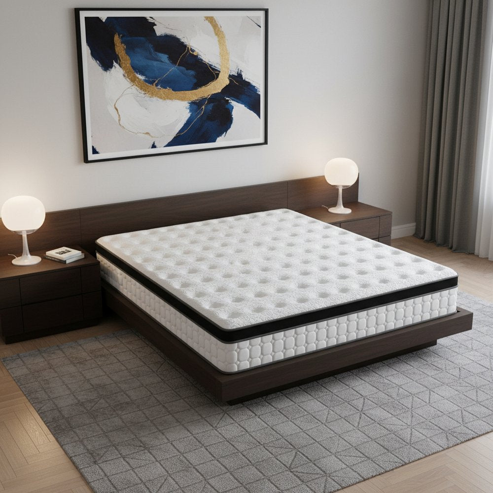 12" Hybrid Pocket Coil Gel Memory Foam Full Double Mattress