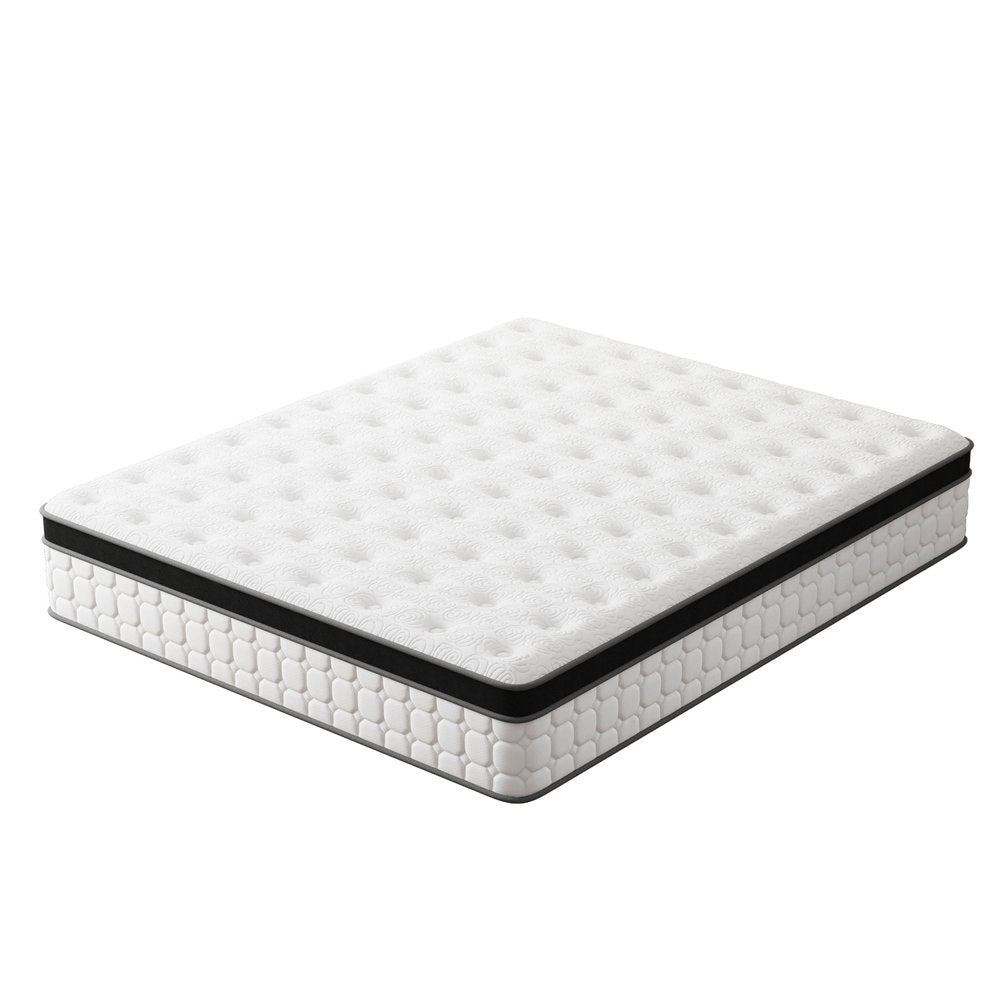 12" Hybrid Pocket Coil Gel Memory Foam Queen Mattress