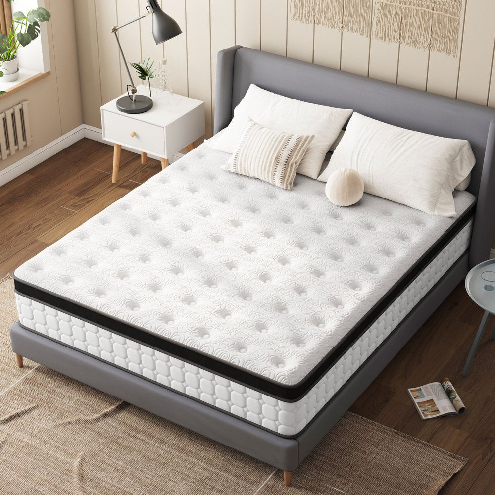 12" Hybrid Pocket Coil Gel Memory Foam King Mattress