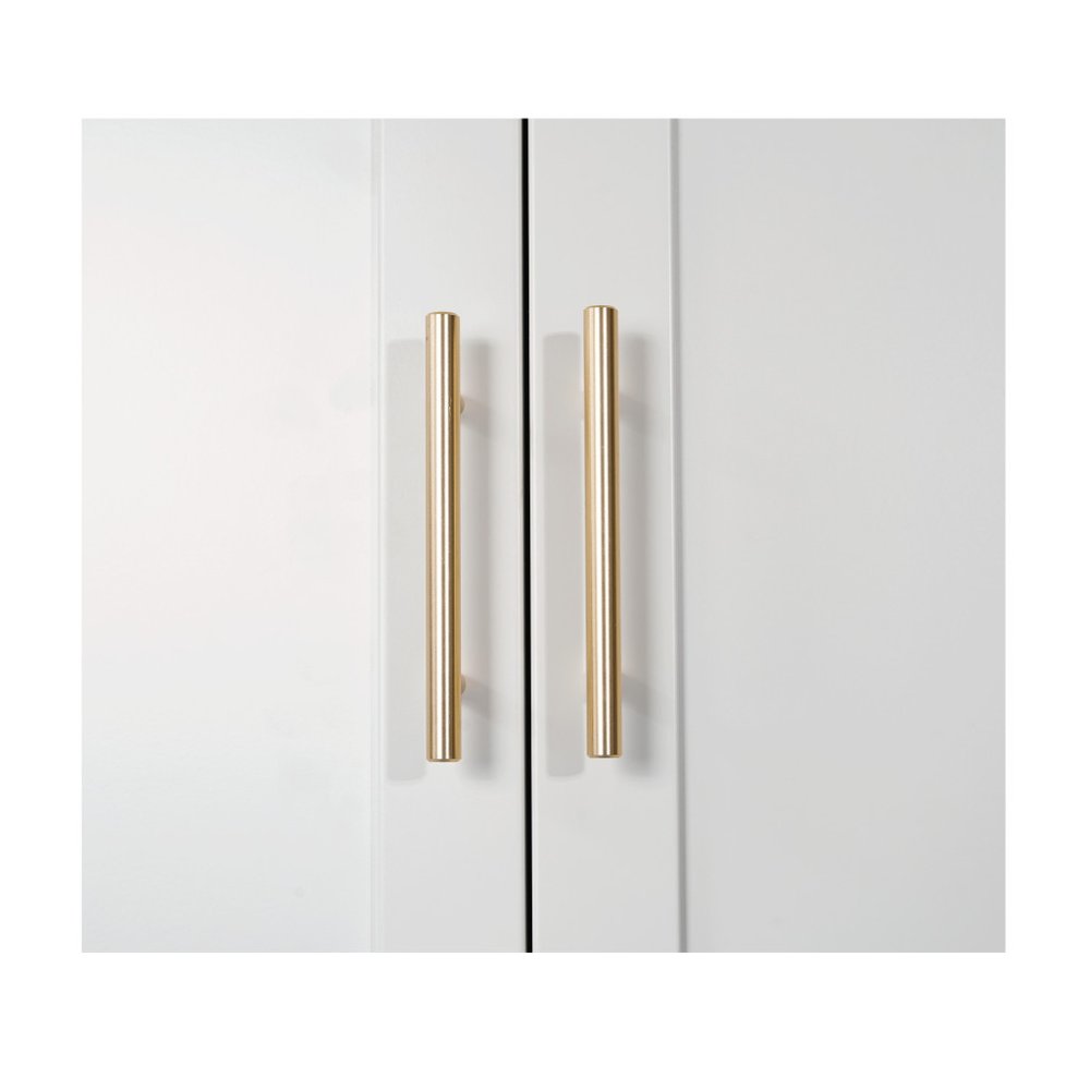 71" White Steel Pantry Or Storage Closet With Arched Panel Doors