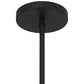 10" Black And White Frosted LED Dimmable Outdoor Globe Hanging Light