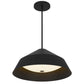 22" Black Aluminum Geometric LED Dimmable Outdoor Pendent Hanging Light