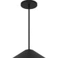 22" Black Aluminum Geometric LED Dimmable Outdoor Pendent Hanging Light