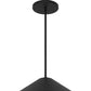 22" Black Aluminum Geometric LED Dimmable Outdoor Pendent Hanging Light