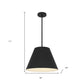 16" Black Aluminum Cone LED Dimmable Outdoor Pendent Hanging Light