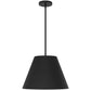 16" Black Aluminum Cone LED Dimmable Outdoor Pendent Hanging Light