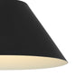22" Black Aluminum Cone LED Dimmable Outdoor Pendent Hanging Light