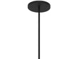 22" Black Aluminum Cone LED Dimmable Outdoor Pendent Hanging Light