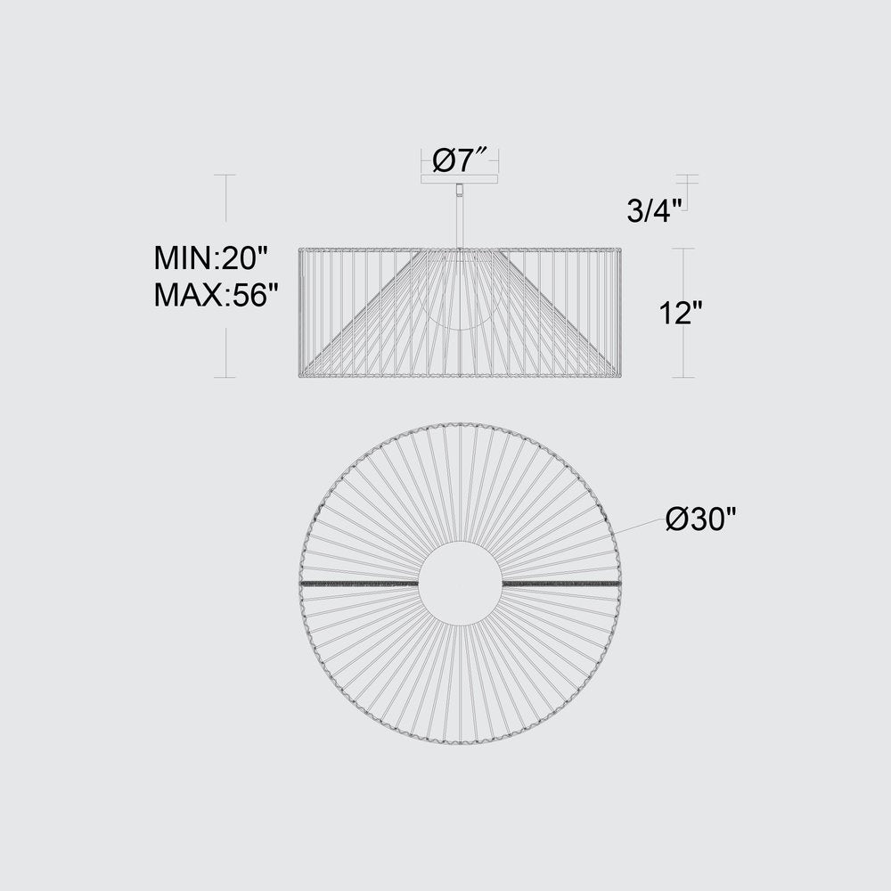 Natural And Black Rattan And Metal LED Dimmable Outdoor Hanging Pendent Light