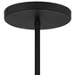Natural And Black Rattan And Metal LED Dimmable Barrel Outdoor Hanging Pendent Light