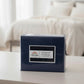 Four Piece Navy Blue Cotton Queen Sheet Set