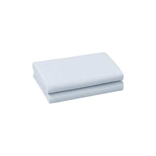 Light Blue Cotton King Pillowcases