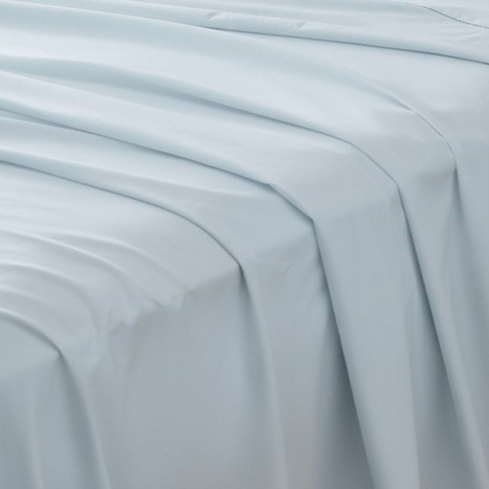 Light Blue Cotton King Pillowcases