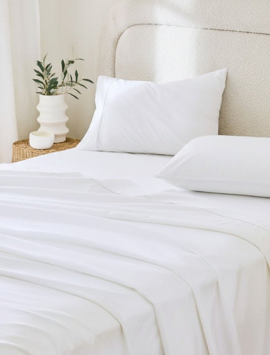White Cotton Queen Pillowcases
