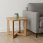 24" Natural Wood Square Cross Legs End Table