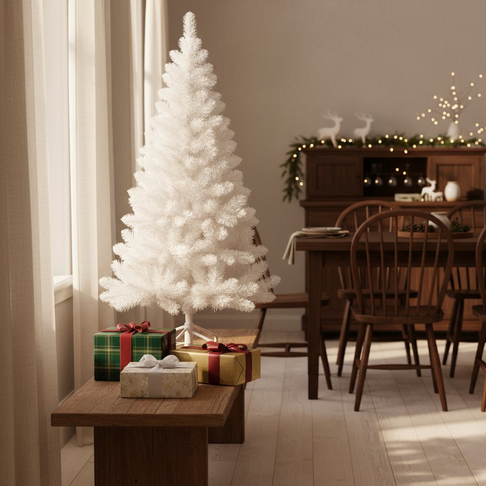 5' White Full Spruce Christmas Tree