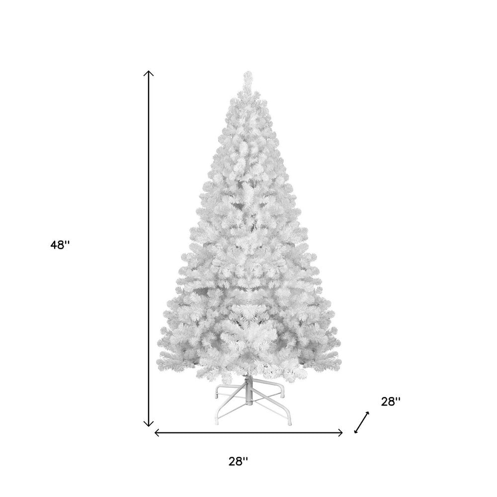 5' White Full Spruce Christmas Tree