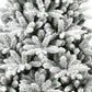 7' Green And White Full Flocked Spruce Christmas Tree