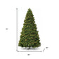 9' Pre Lit Full Spruce Christmas Tree