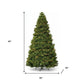 9' Pre Lit Full Spruce Christmas Tree