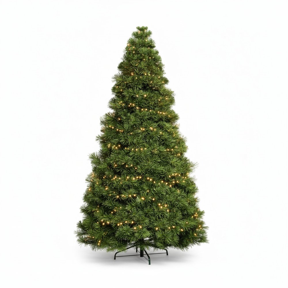 6' Pre Lit Full Spruce Christmas Tree