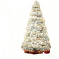 6' White Pre Lit Full Flocked Spruce Christmas Tree