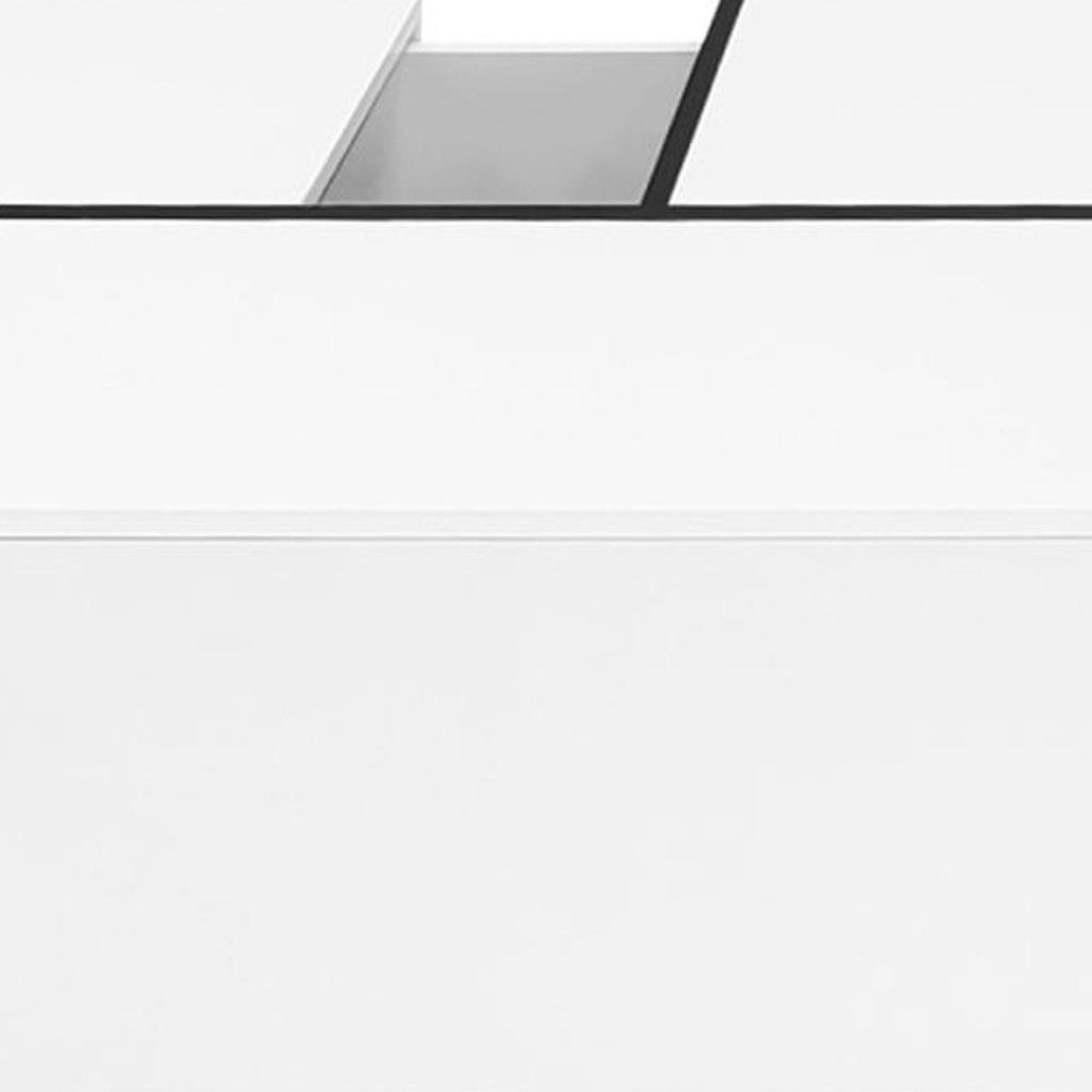 47" White Wood Extendable Coffee Table With Storage