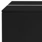 47" Black Wood Extendable Coffee Table With Storage
