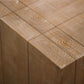 49" Natural Wood Chunky Rectangular Coffee Table