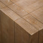 49" Natural Wood Chunky Rectangular Coffee Table