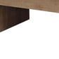 49" Natural Wood Chunky Rectangular Coffee Table