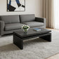 48" Black Wood Floating Frame Coffee Table