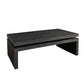 48" Black Wood Floating Frame Coffee Table