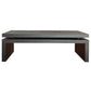 48" Black Wood Floating Frame Coffee Table