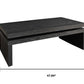 48" Black Wood Floating Frame Coffee Table
