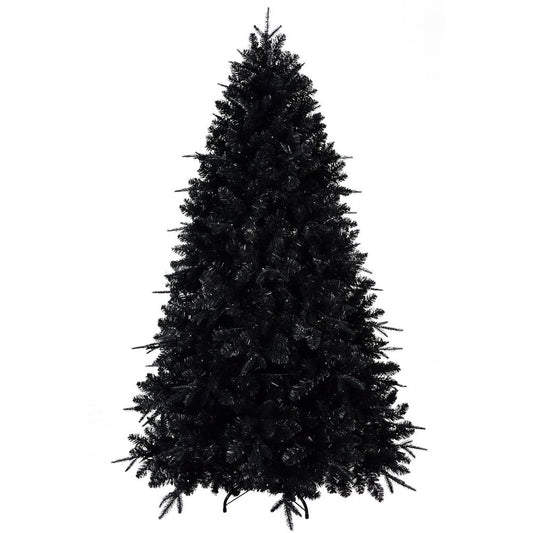 5' Black Pre Lit Full Fir Christmas Tree